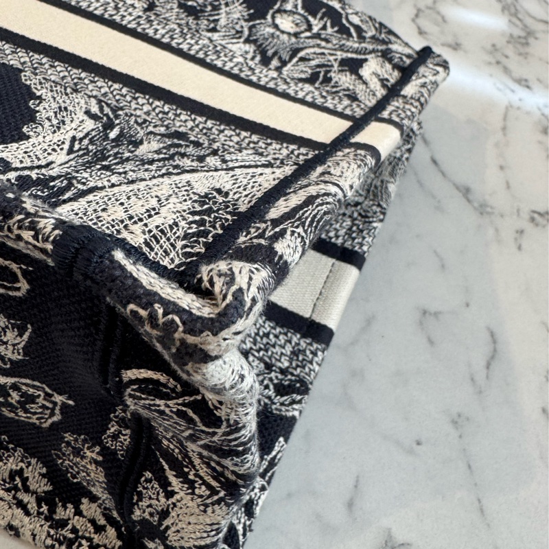 Dior藍刺繡動物系列book tote pm 最好用的尺寸-8