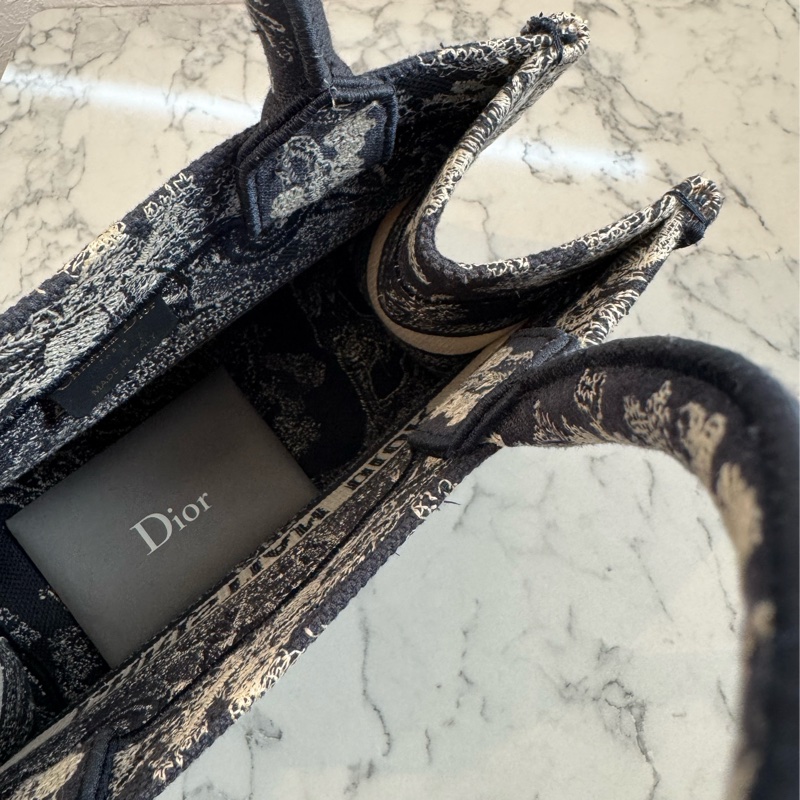 Dior藍刺繡動物系列book tote pm 最好用的尺寸-14