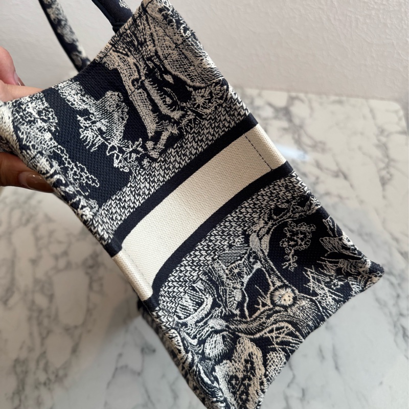 Dior藍刺繡動物系列book tote pm 最好用的尺寸-26