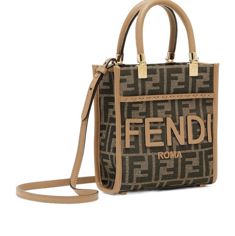 Fendi 女士 Sunshine迷你徽標單肩包均碼碼MINI、16.5cm*6cm*17.5cm-1