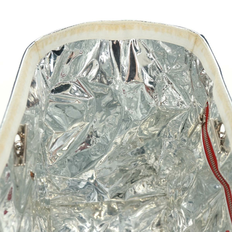 【日本直送】香奈兒 (CHANEL) 5號帆布鏈條手提包,海軍藍銀色雙C標誌,正品編號162898V-19