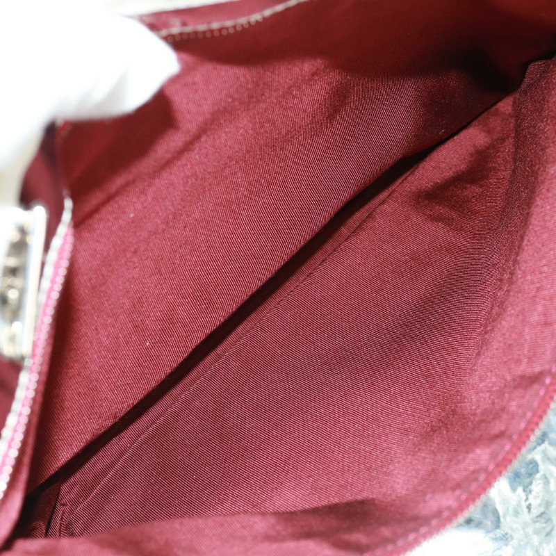 【日本直送】香奈兒 (CHANEL) 5號帆布鏈條手提包,海軍藍銀色雙C標誌,正品編號162898V-21