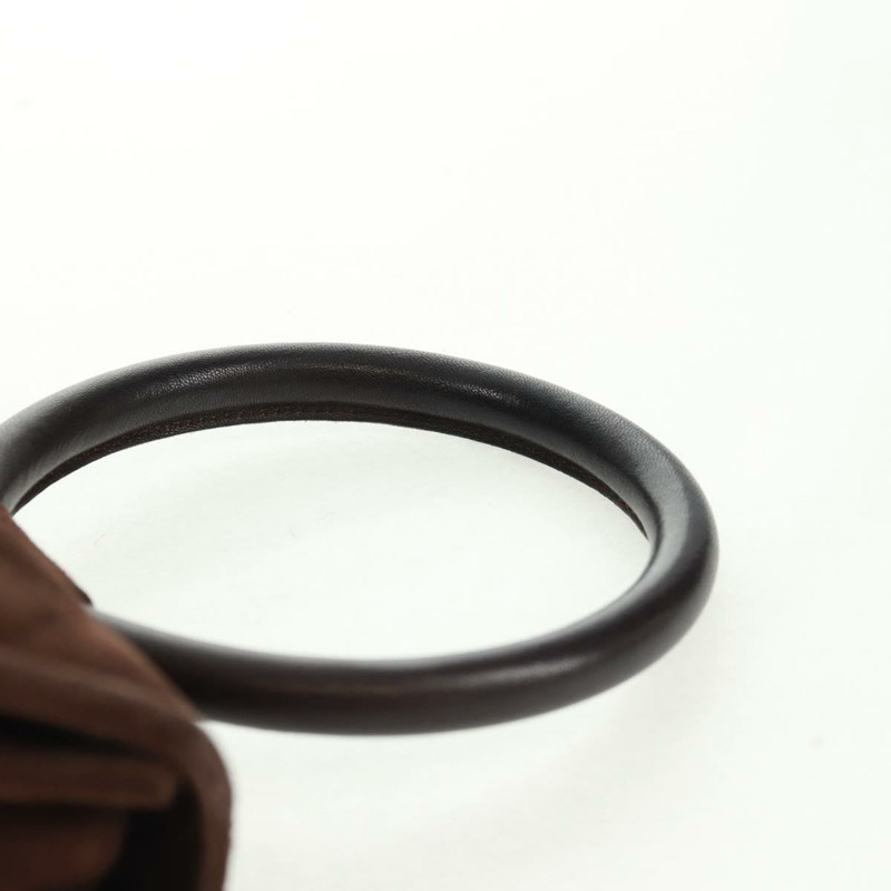 【日本直送】香奈兒 Matelasse Gripoa 手提包 棕色麂皮 金色 CC 標誌 Auth 163367V-13