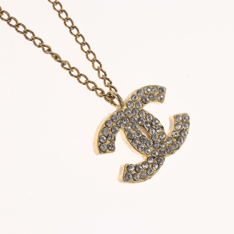 【日本直送】香奈兒 (CHANEL) 項鍊,金屬金色,雙C標誌,正品編號 157477-2