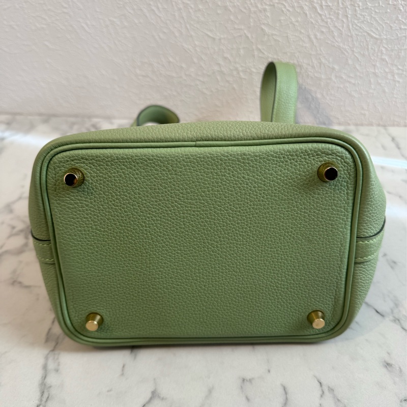 Hermes牛油果綠金釦picotin18 超好看超顯白-4