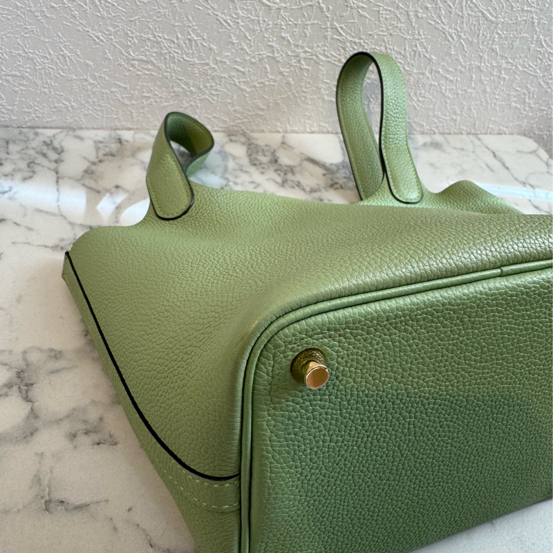 Hermes牛油果綠金釦picotin18 超好看超顯白-5