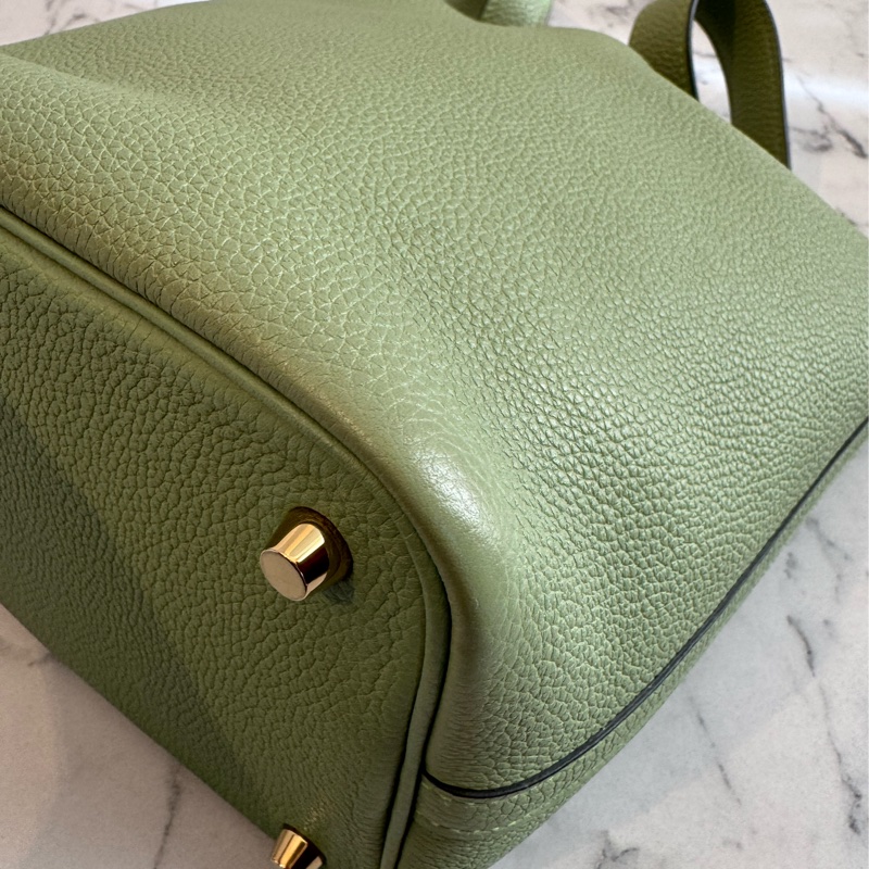 Hermes牛油果綠金釦picotin18 超好看超顯白-8