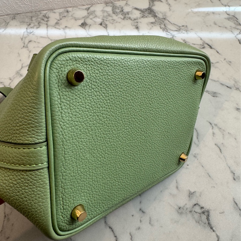 Hermes牛油果綠金釦picotin18 超好看超顯白-9