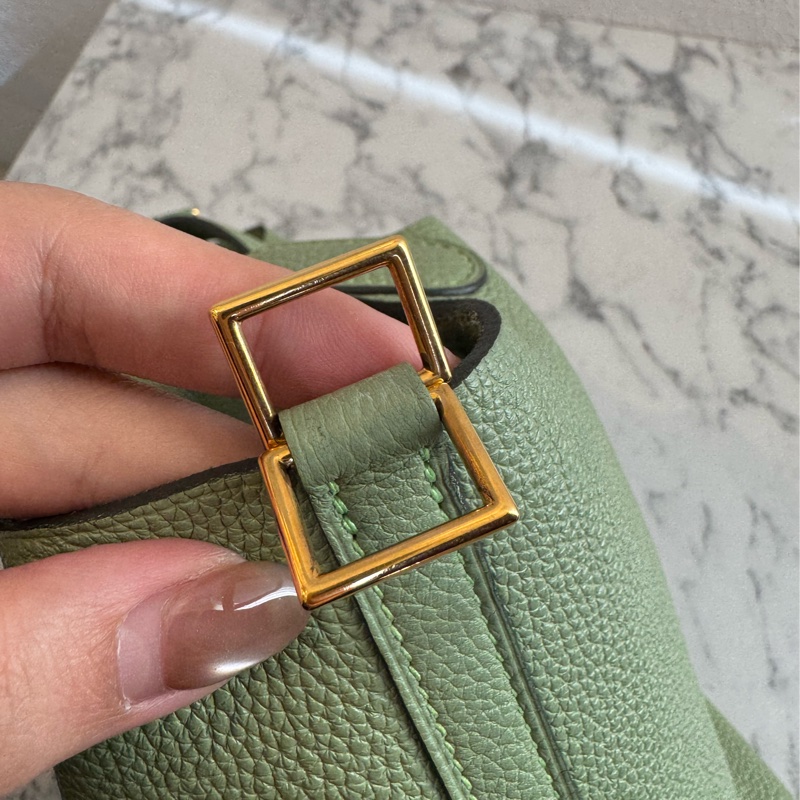 Hermes牛油果綠金釦picotin18 超好看超顯白-10