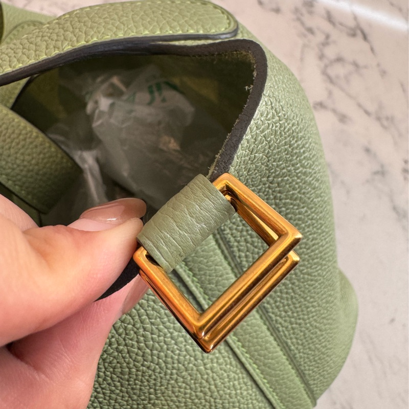 Hermes牛油果綠金釦picotin18 超好看超顯白-12