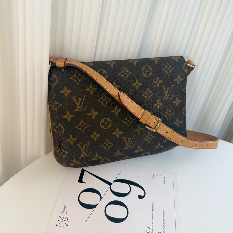 ✔️ LV Louis Vuitton 路易威登 MonogramM51257 橫式王菲包/肩背包-2