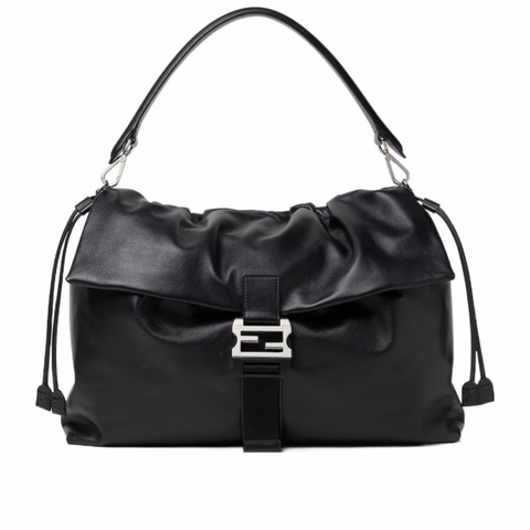 Fendi 男士 Fendi Flux Maxi 皮革斜挎包均碼碼45cm*20cm*23cm