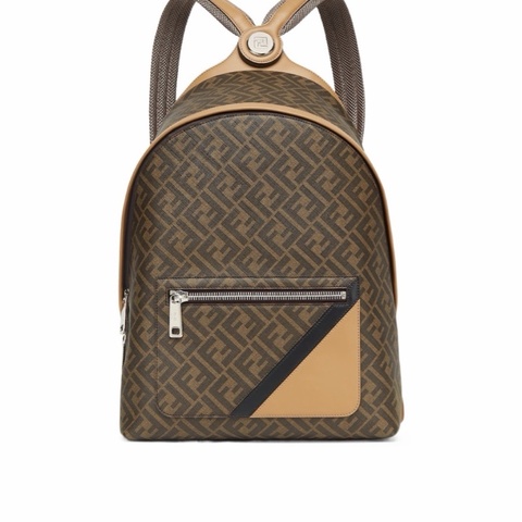 Fendi 男士 Chiodo Diagonal雙肩包均碼碼33cm*14cm*43cm