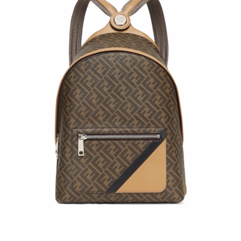 Fendi 男士 Chiodo Diagonal雙肩包均碼碼33cm*14cm*43cm-0