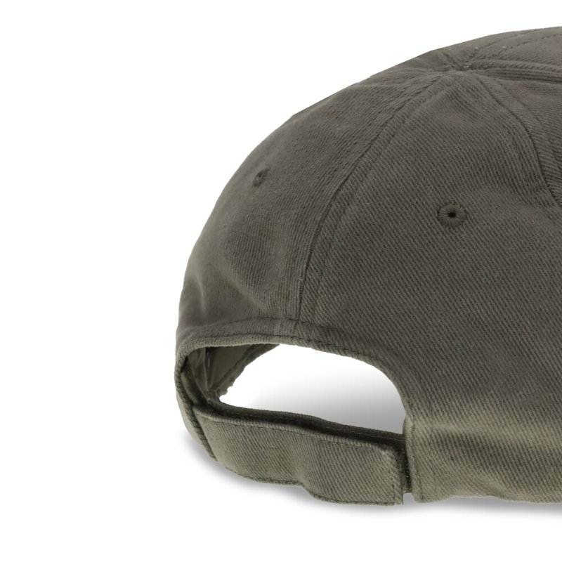【Balenciaga 巴黎世家】Masking Tape Cap 仿舊 棒球帽 鴨舌帽 帽子 卡其綠色 858087410B22840-2