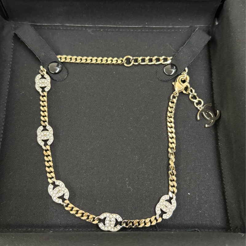 CHANEL 香奈兒5鑽項鍊-0