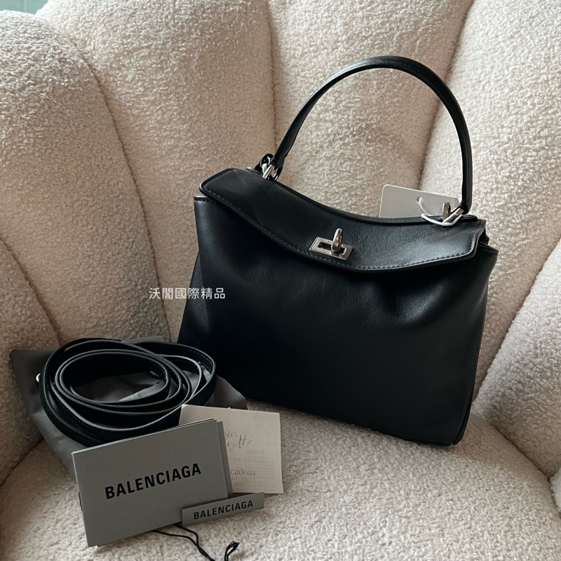 Balenciaga Rodeo 手提包 托特包(附背帶) - mini黑銀-0