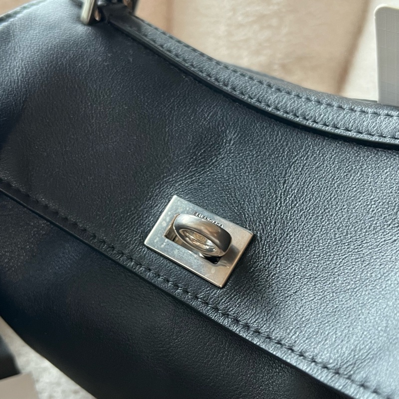 Balenciaga Rodeo 手提包 托特包(附背帶) - mini黑銀-23