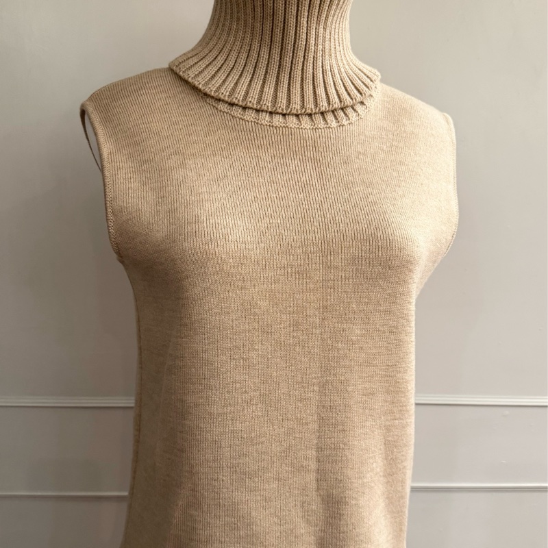 《新歡舊愛》正品CHANEL香奈兒超高領背心毛衣M~L-6