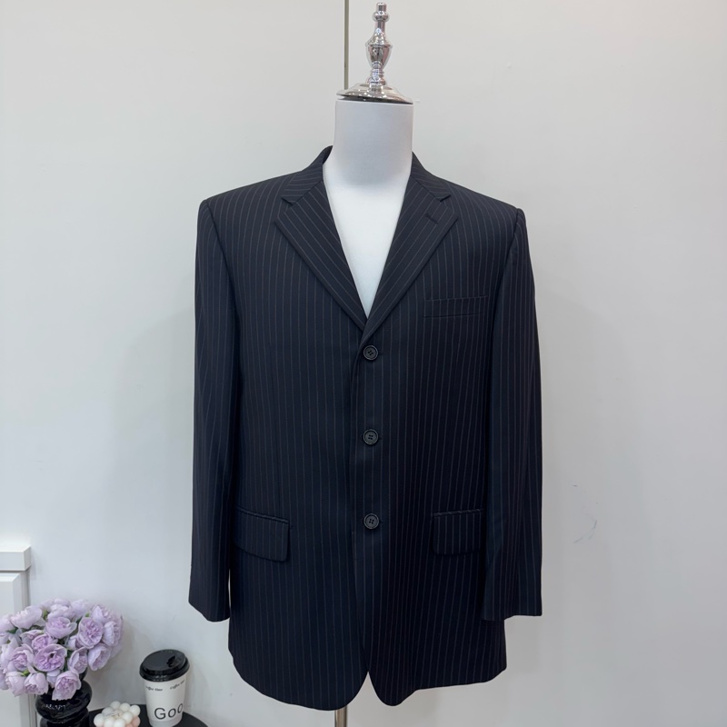 Givenchy 條紋西裝外套 中古 vintage-0