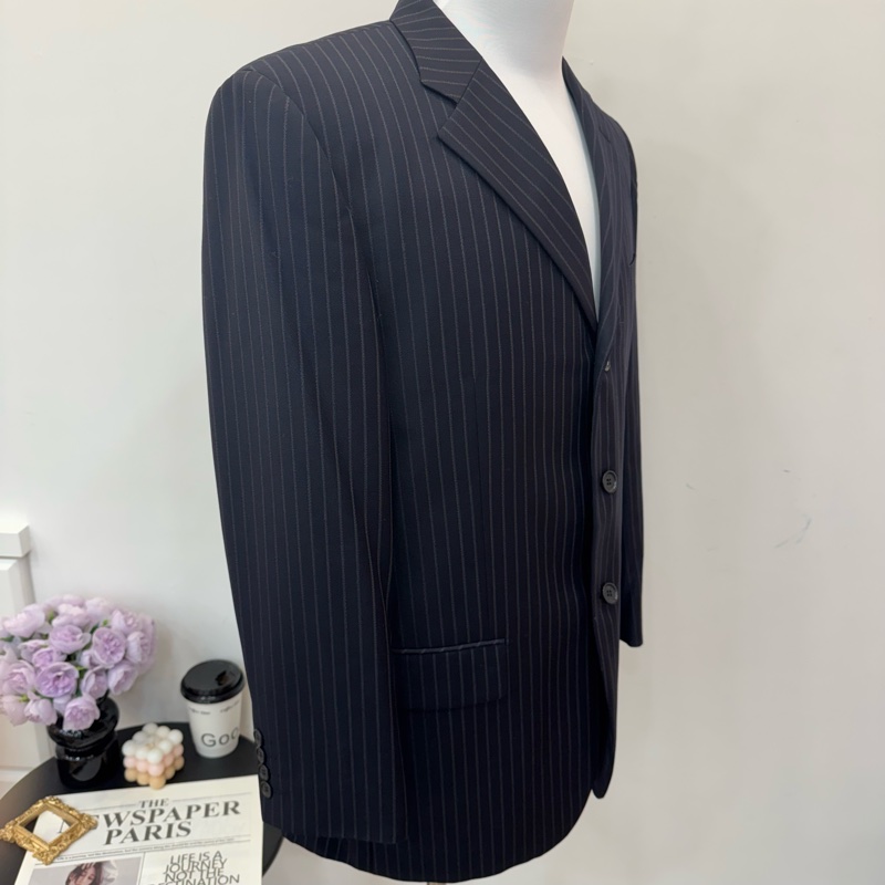 Givenchy 條紋西裝外套 中古 vintage-4