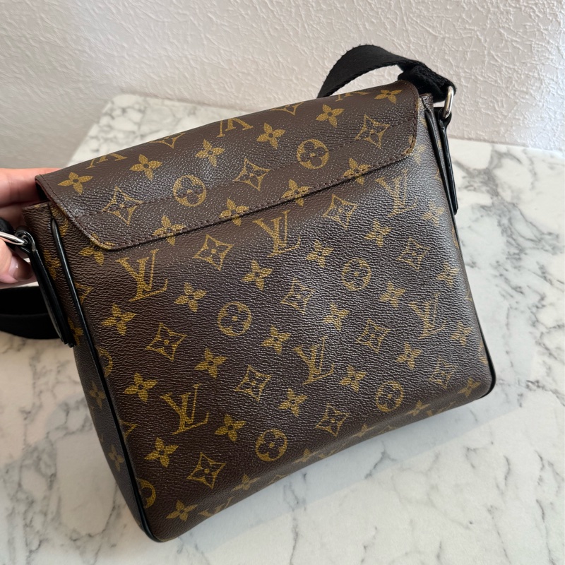 LV M40935咖花紋掀蓋書包斜背包 最好用的❤️-3