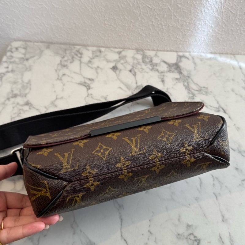 LV M40935咖花紋掀蓋書包斜背包 最好用的❤️-5