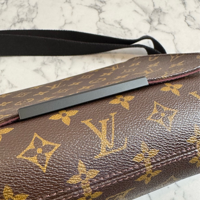 LV M40935咖花紋掀蓋書包斜背包 最好用的❤️-7
