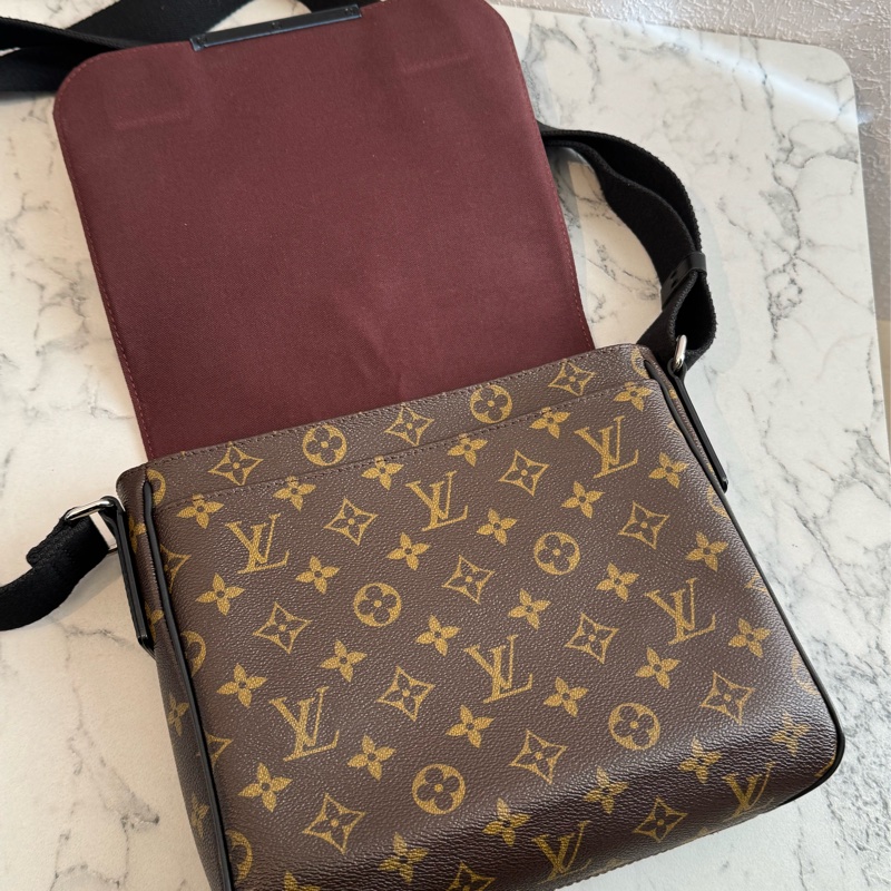 LV M40935咖花紋掀蓋書包斜背包 最好用的❤️-13