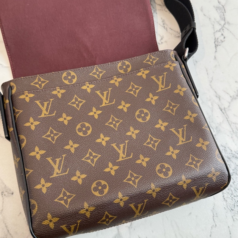 LV M40935咖花紋掀蓋書包斜背包 最好用的❤️-15