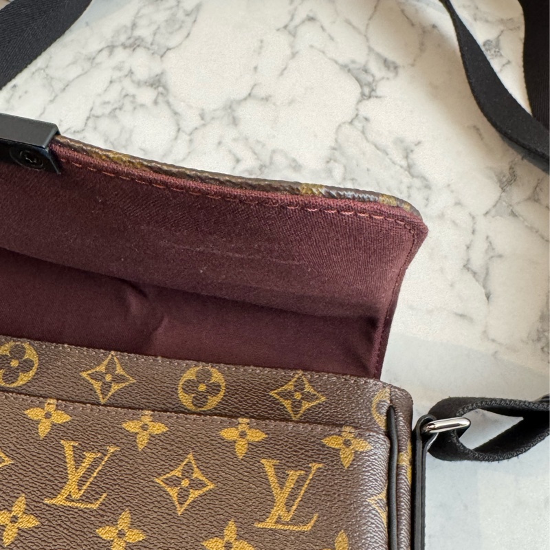 LV M40935咖花紋掀蓋書包斜背包 最好用的❤️-17
