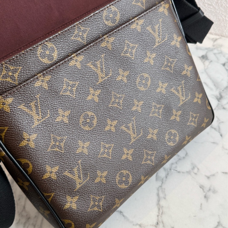 LV M40935咖花紋掀蓋書包斜背包 最好用的❤️-19