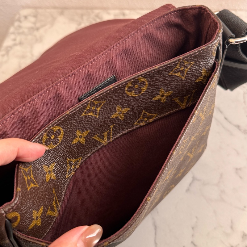 LV M40935咖花紋掀蓋書包斜背包 最好用的❤️-29