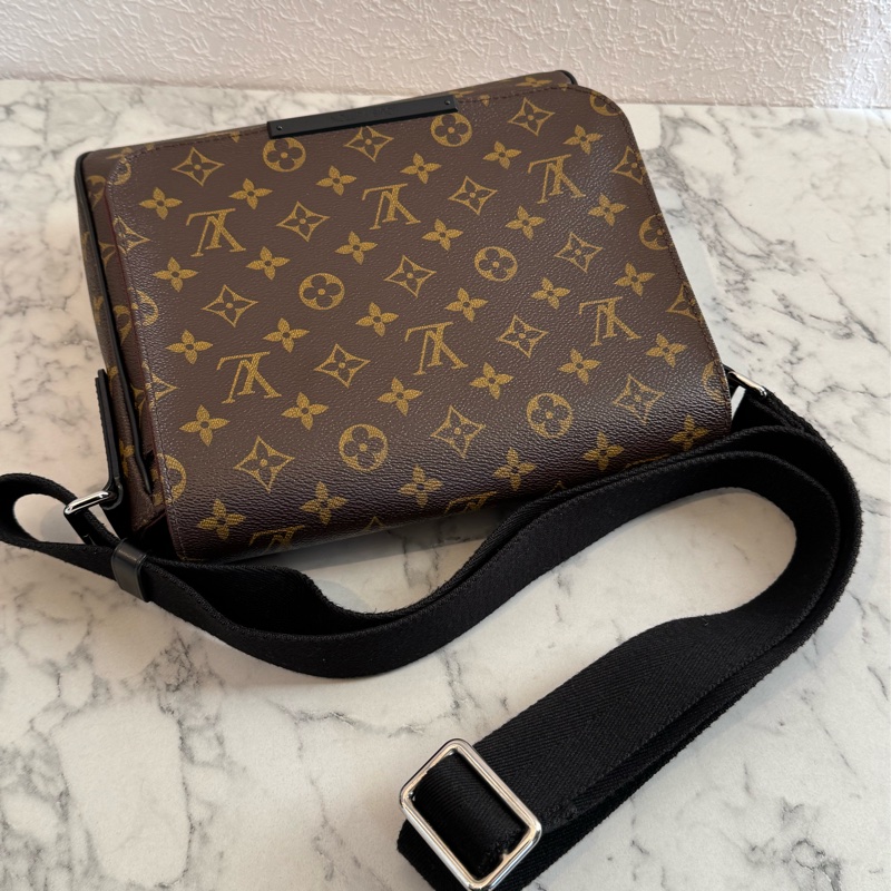 LV M40935咖花紋掀蓋書包斜背包 最好用的❤️-35