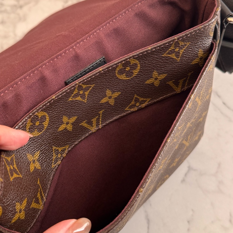 LV M40935咖花紋掀蓋書包斜背包 最好用的❤️-38