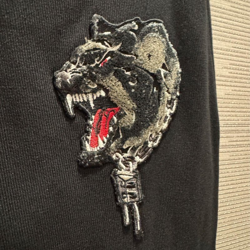 💎Han's house精品服飾💎GIVENCHY 紀梵希 Logo 立體 刺繡 長褲 縮口 棉褲-4