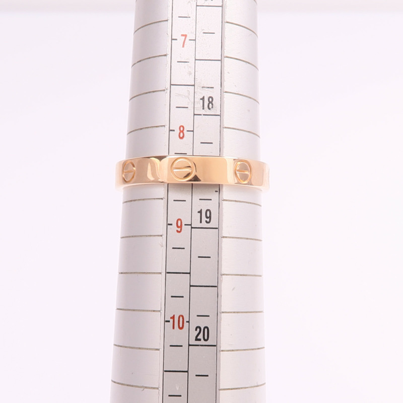 CARTIER 18K玫瑰金Mini Love Ring戒指Cartier#58/US#8.25-5