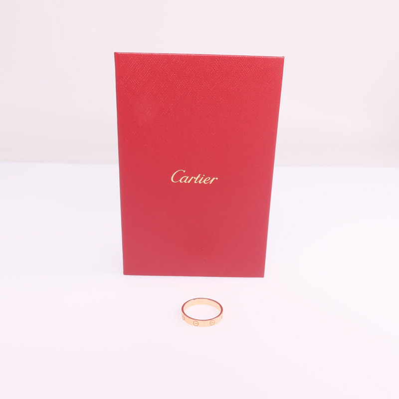 CARTIER 18K玫瑰金Mini Love Ring戒指Cartier#58/US#8.25-7