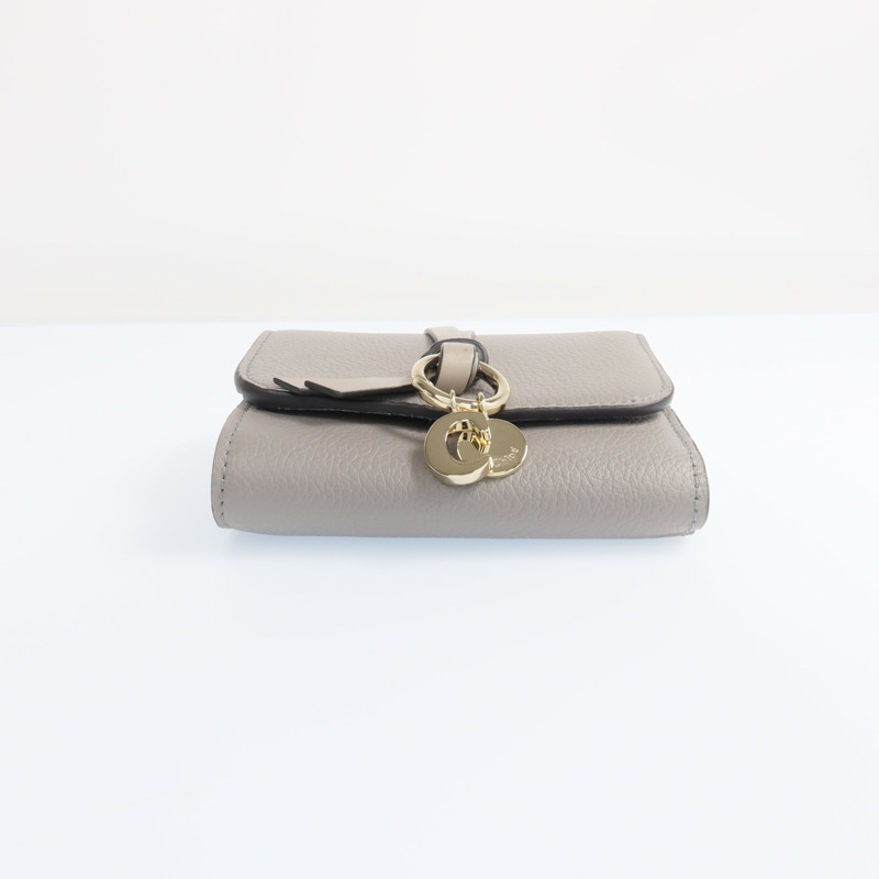 Chloe 牛皮皮革Wallet金扣錢包-5