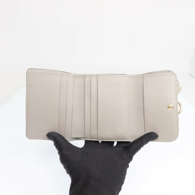 Chloe 牛皮皮革Wallet金扣錢包-6