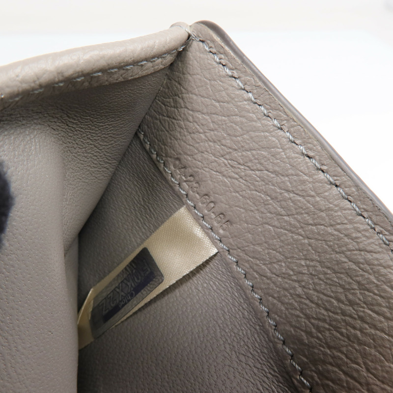 Chloe 牛皮皮革Wallet金扣錢包-8