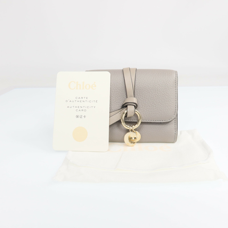 Chloe 牛皮皮革Wallet金扣錢包-9