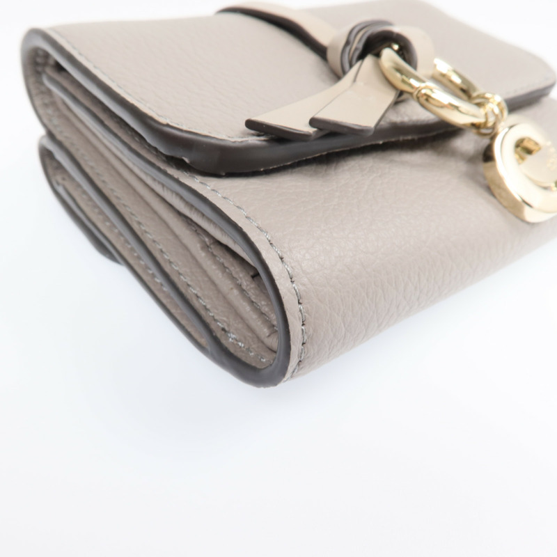 Chloe 牛皮皮革Wallet金扣錢包-11