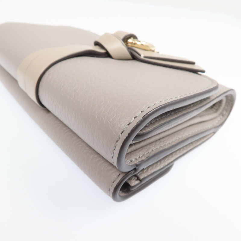 Chloe 牛皮皮革Wallet金扣錢包-13