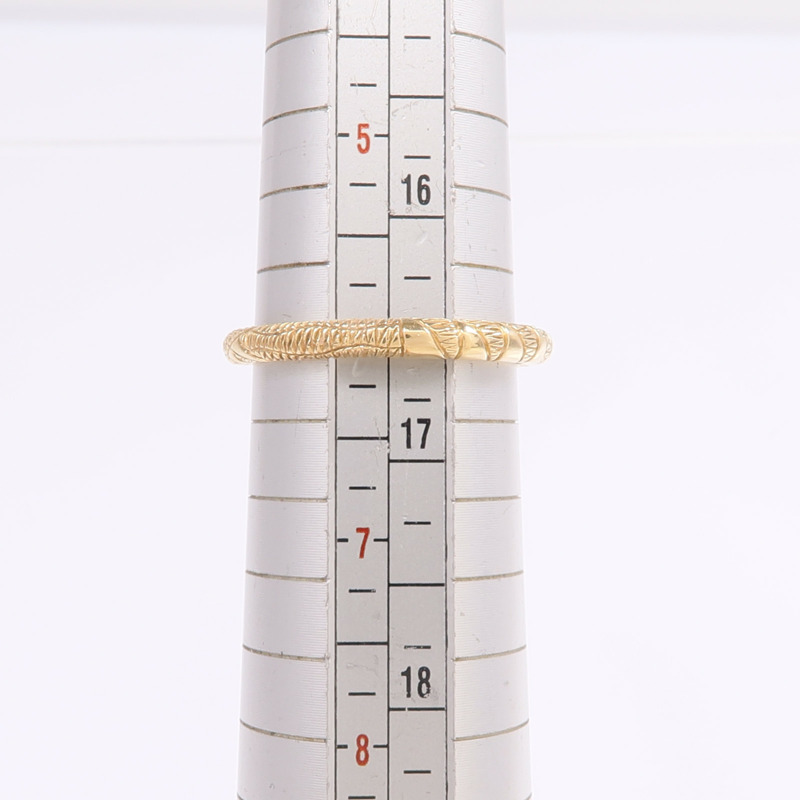 GUCCI 18K黃金Ouroboros戒指US#6-7