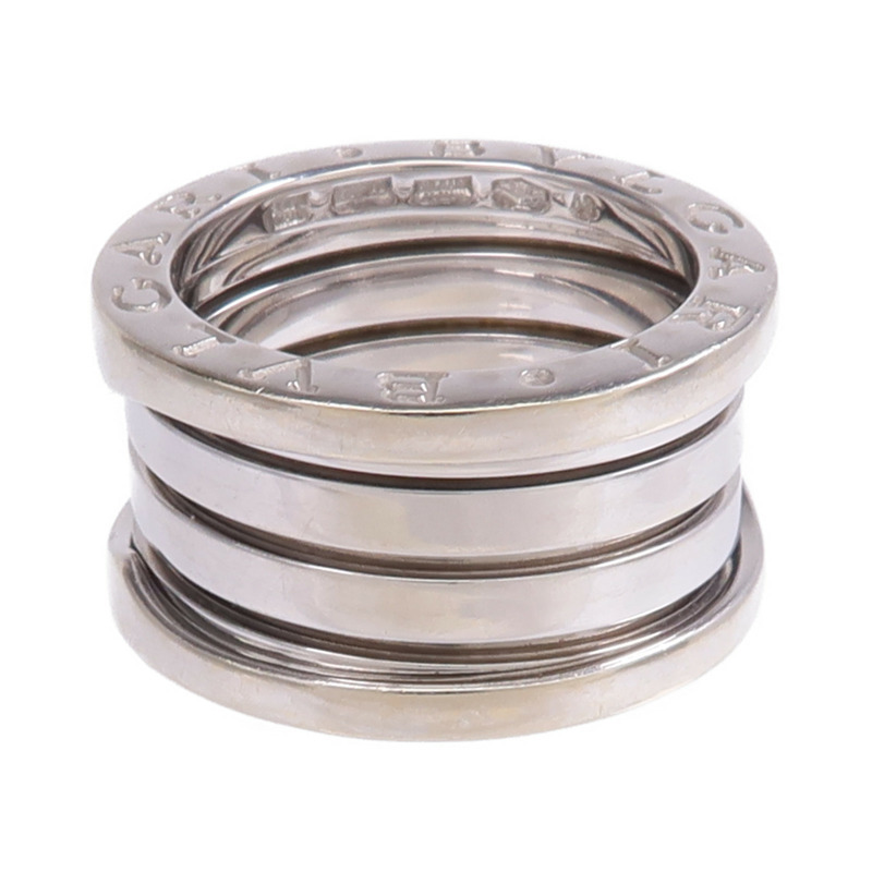 BVLGARI 18K白金B.zero1 4 Band戒指Bvlgari#48/US#4.25-1