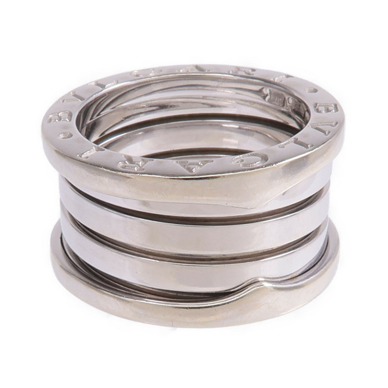 BVLGARI 18K白金B.zero1 4 Band戒指Bvlgari#48/US#4.25-2