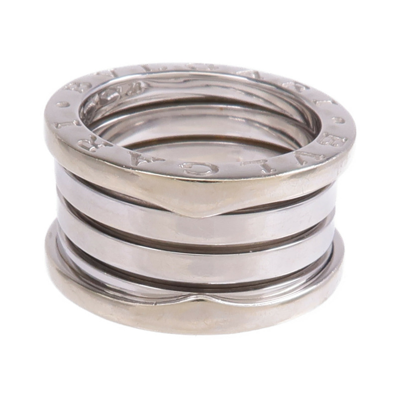 BVLGARI 18K白金B.zero1 4 Band戒指Bvlgari#48/US#4.25-3