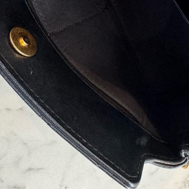 Chanel黑菱格金雙獅子頭吊飾肩背包 特殊款✨✨-15