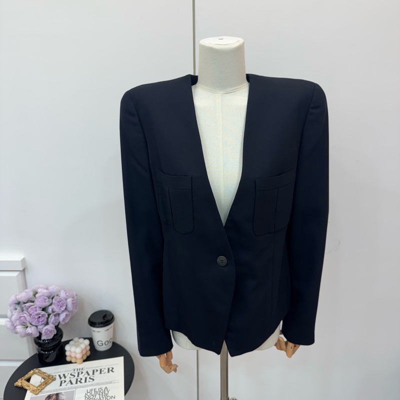 Giorgio Armani 深藍色女士西裝外套 vintage 二手-0